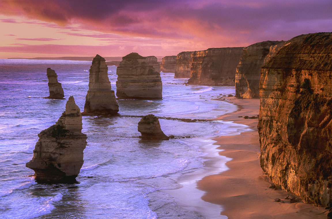 Twelve Apostles at Sunset, Great Ocean Road, Victoria, by Andrew Jones