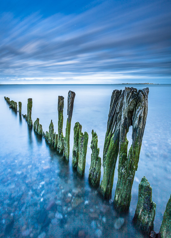 Weathered Breakwater, Normandy, France, by Andrew Jones