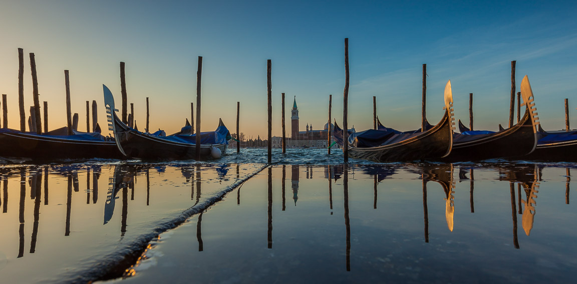 Gondola Reflections, Venice, Italy, by Andrew Jones