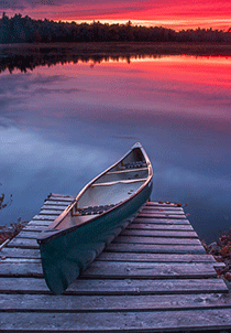 Canoe Red Skies, Nova Scotia, by Andrew Jones Canoe Red Skies, Nova Scotia, by Andrew Jones