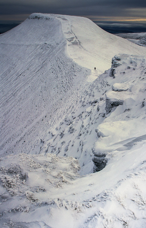 Distant Ridge Walker, Brecon Beacons, Wales, by Andrew Jones