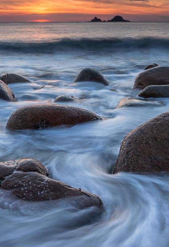 Porth Nanven Twilight, Cornwall, by Andrew Jones