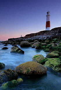 Portland Lighthouse at Twilight, Dorset, by Andrew Jones Portland Lighthouse at Twilight, Dorset, by Andrew Jones
