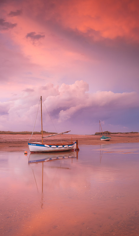 Harbour Storm Clouds, Burnham Overy Staithe, Norfolk, by Andrew Jones